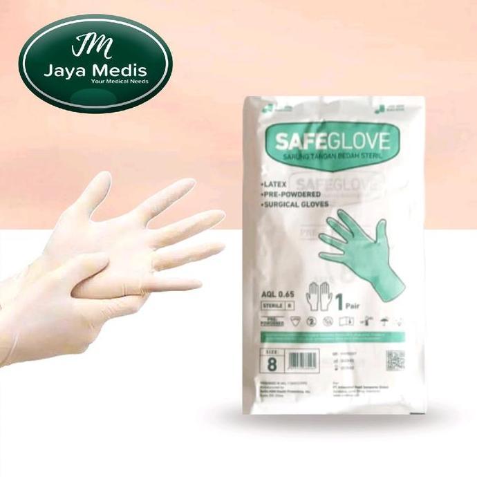 Ready ONEMED SARUNG TANGAN MEDIS SAFEGLOVE murah
