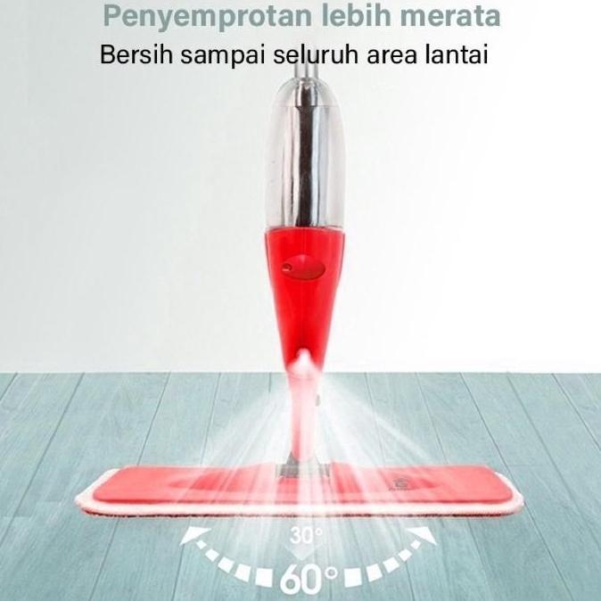 Ready Alat Pel Lantai Alat Pel Lantai Spray Mop Tangki Air Otomatis Alat Pel Lantai Pel Semprot mura