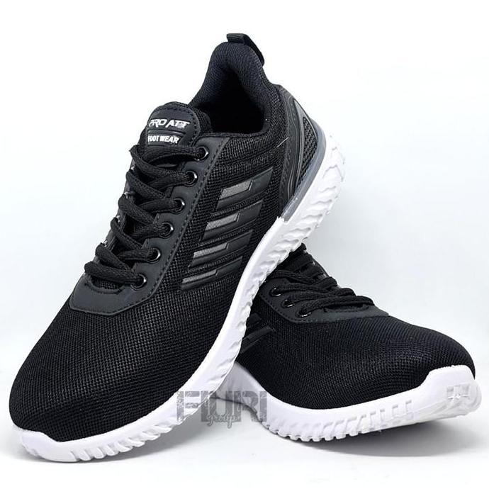 PRO ATT TEC 890 40-43 HITAM PUTIH SEPATU OLAHRAGA SPORT RUNNING PRIA