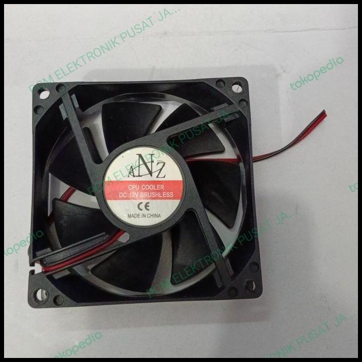 GRATIS ONGKIR 2082 FAN KIPAS ANZ 12V 12VOLT 12 VOLT 2PIN 2 PIN 8CM 8 CM 8X8 BRUSHLES 