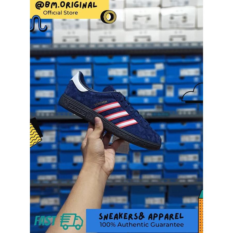 Adidas Munchen Edge Deep Blue Soft Red OG Exclusive