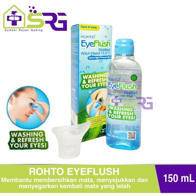 Rohto Eye Flush - Obat Tetes untuk Iritasi Mata, Mata merah