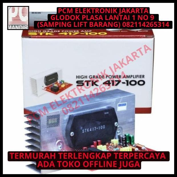 TERLARIS KIT POWER AMPLI AMPLIFIER STK417 100 STK 417 PLUS HEATSINK PENDINGIN 