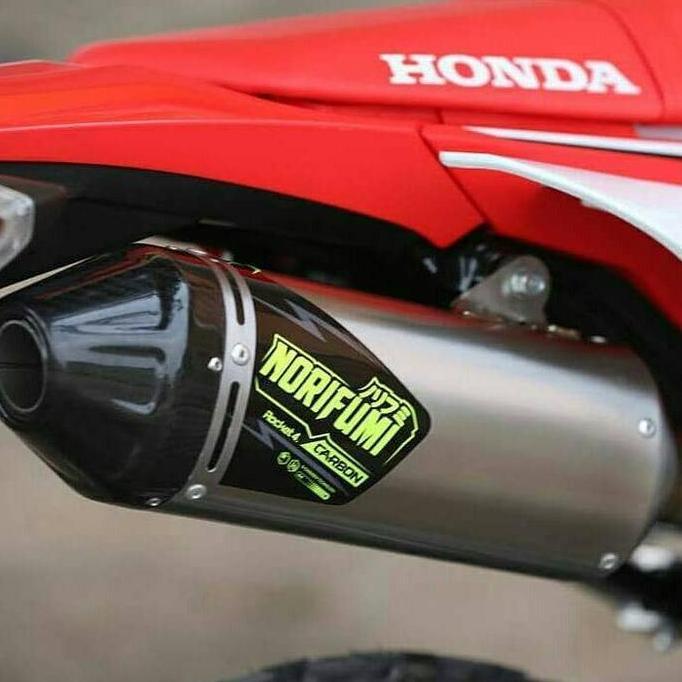 KNALPOT NORIFUMI ROCKET 4 CARBON STAINLESS ORIGINAL HONDA CRF 150 L
