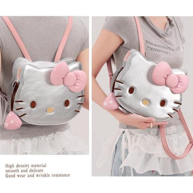 [EXLUSIVE TITKOKSHOP] Tas Ransel BOX Premium Wanita 9107 HELLO KITTY x TOUTOU