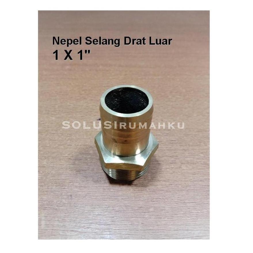 Bersih- Nepple Selang Air Drat Luar 1" Selang 1" Nipple Nipel Nepel Selang Air
