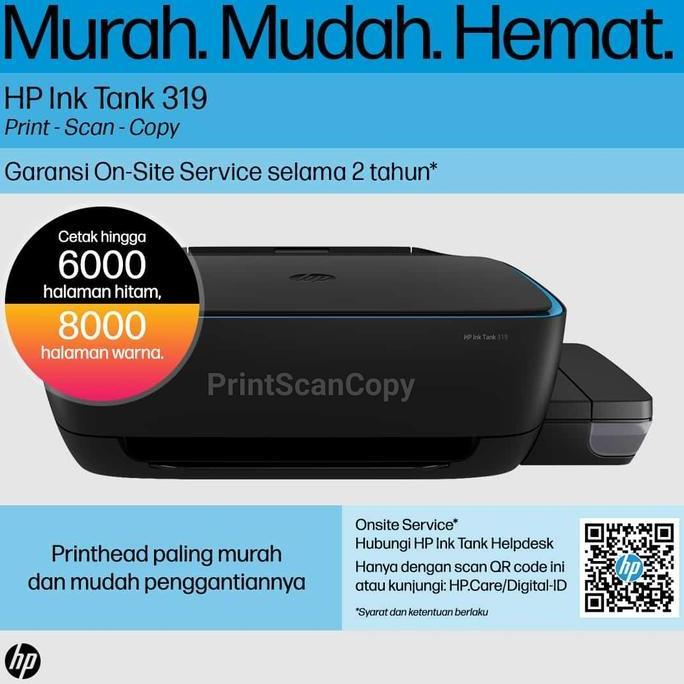 HP Ink Tank 319 infus resmi Terlaris