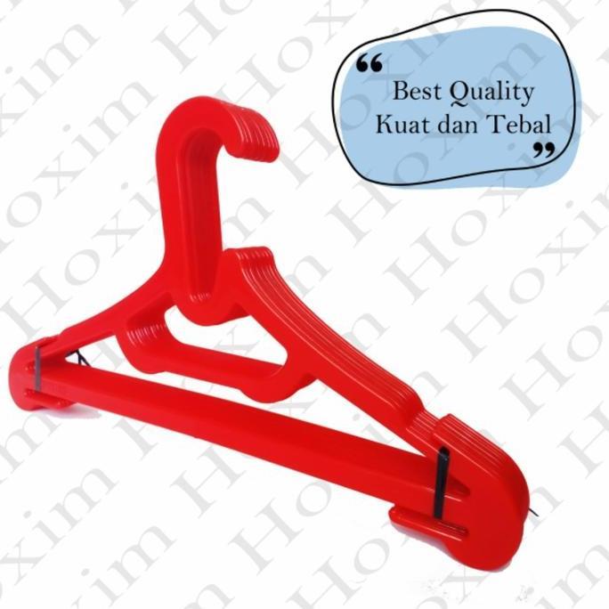 Xioxia- Hanger/Gantungan Baju Plastik /Warna Pp Merah Hoxim Spider