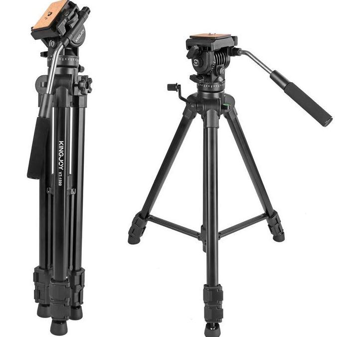Camwoi- Tripod Video Kingjoy Vt-1500 Fluidhead Profesional Video Kamera