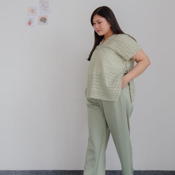 Grgd- Bigwell Ivana Brukat - Atasan Wanita Bigsize - Baju Brukat Wanita Jumbo