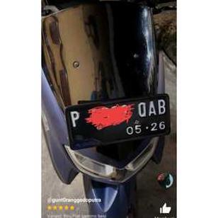 EXCLUSIVE` PROMO Bingkai Plat Nomor motor Gamino besi universal pelindung plat nomor dudukan plat no