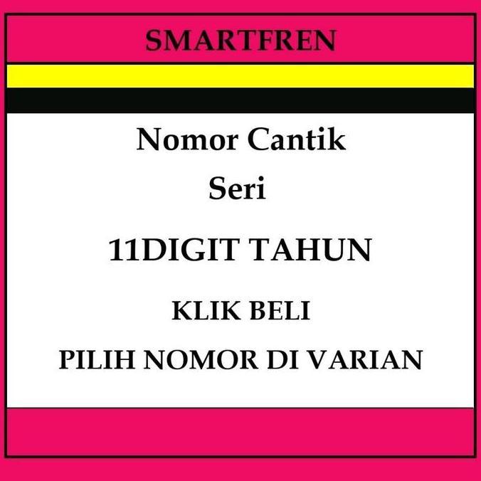 Al_Kuburo - Kartu Perdana Smartfren 4G Lte Perdana Cantik Seri Tahun 11Digit Prabayar