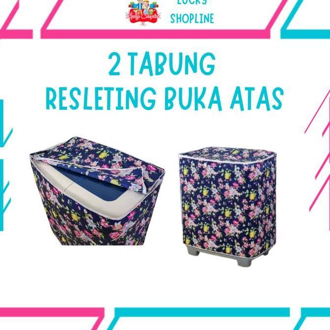 Xioxia- Cover Mesin Cuci 2 Tabung - Sarung Mesin Cuci 2 Tabung - Cover Mesin Cuci - Ukuran 6-18Kg Bu