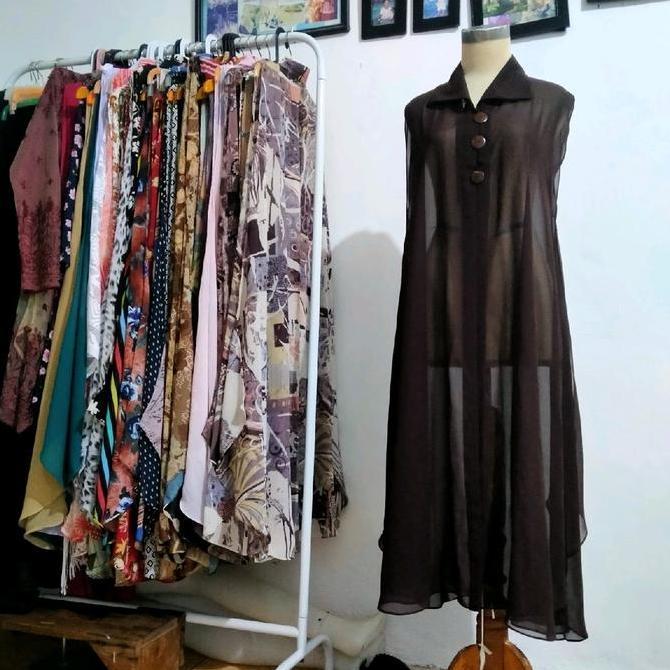 CUCI GUDANG OUTER KANCING POLOS || OUTER CERUTY POLOS || KARDIGAN POLOS WANITA CERUTY || COD