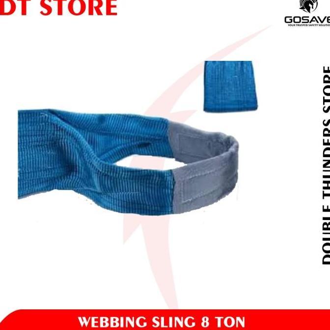 Gosave Webbing Sling Belt 8 Ton x 5 Meter / Tali Sabuk 8T x 5M (TERBAIK) (TERBARU) (TERMURAH)