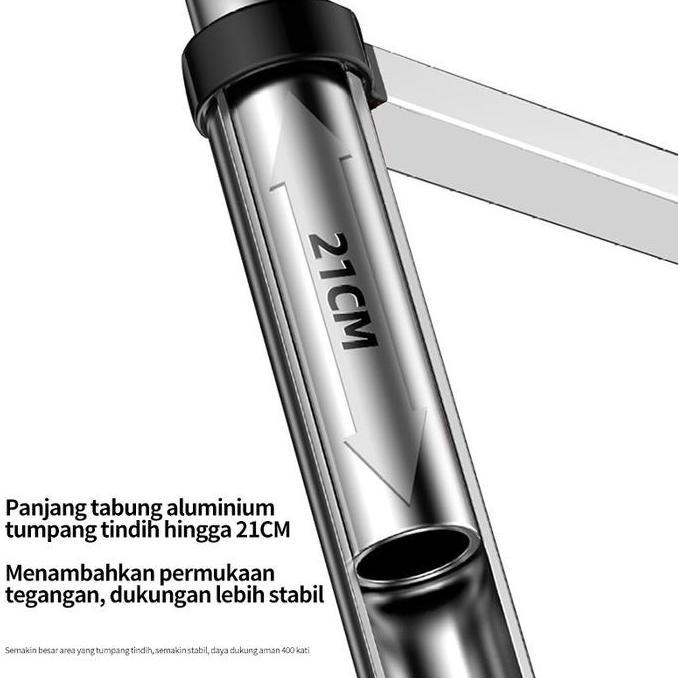Aluminium Alloy Tangga Teleskopik 3.8/5/5.4M Double Telescopic Tangga (TERBAIK) (TERBARU) (TERMURAH)
