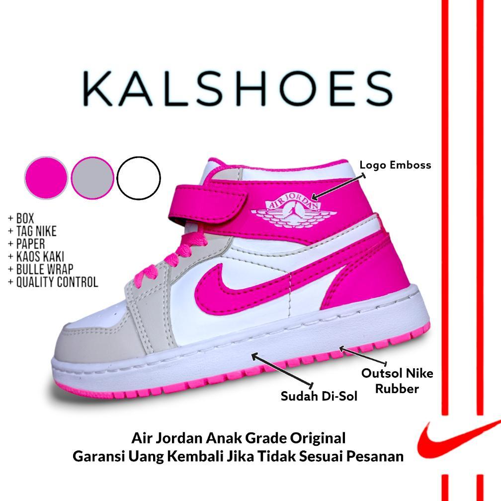 Sepatu Sneakers Anak Air Jordan Grade Original Anak Cewek perempuan Umur 1 2 3 4 5 6 7 8 9 10 Tahun