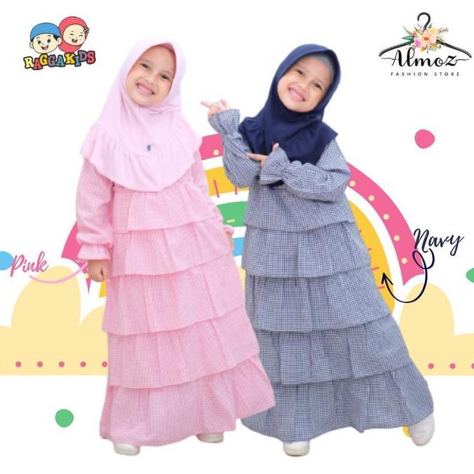 GRATIS ONGKIR Gamis anak katun GR02 Gynura kids | Baju muslim anak