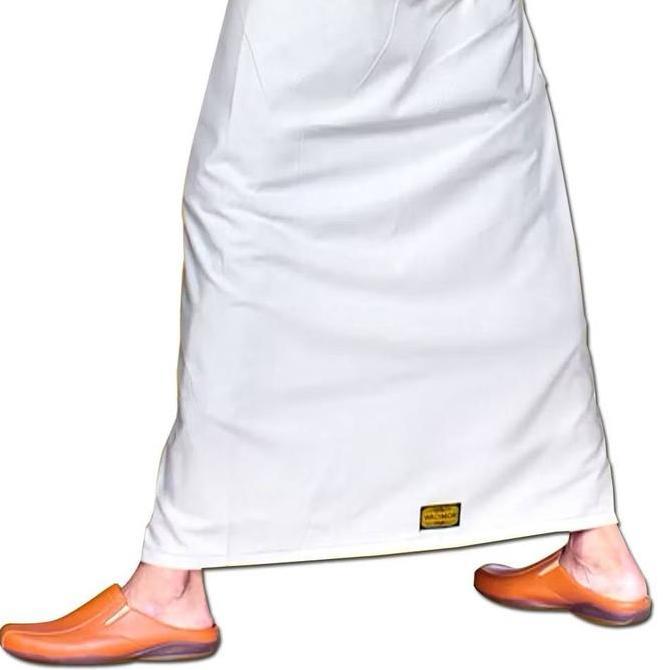 Youai- Wadimor Sarung Tenun Putih Ntpl Polos Termurah Muslim Kain