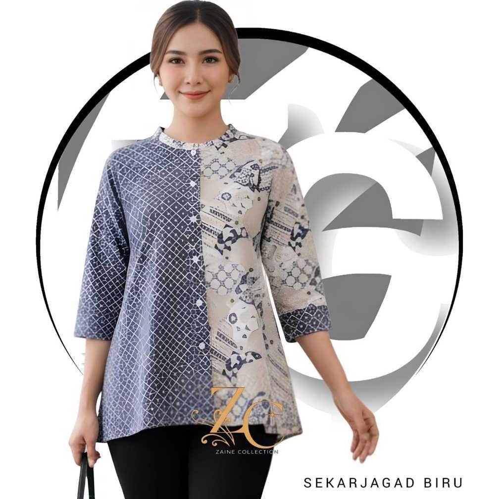 Limited Baju Batik Wanita Modern Atasan Blouse Batik Kerja Kantor Wanita Model Terbaru
