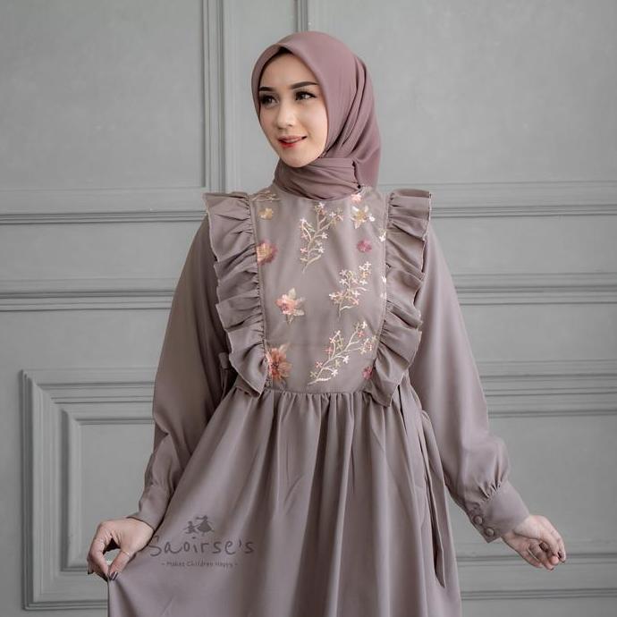 SAOIRSE'S Yura - Dress Sarimbit Ibu dan Anak Perempuan 2-8 Tahun Gamis Muslim Couple Lengan Butterfl
