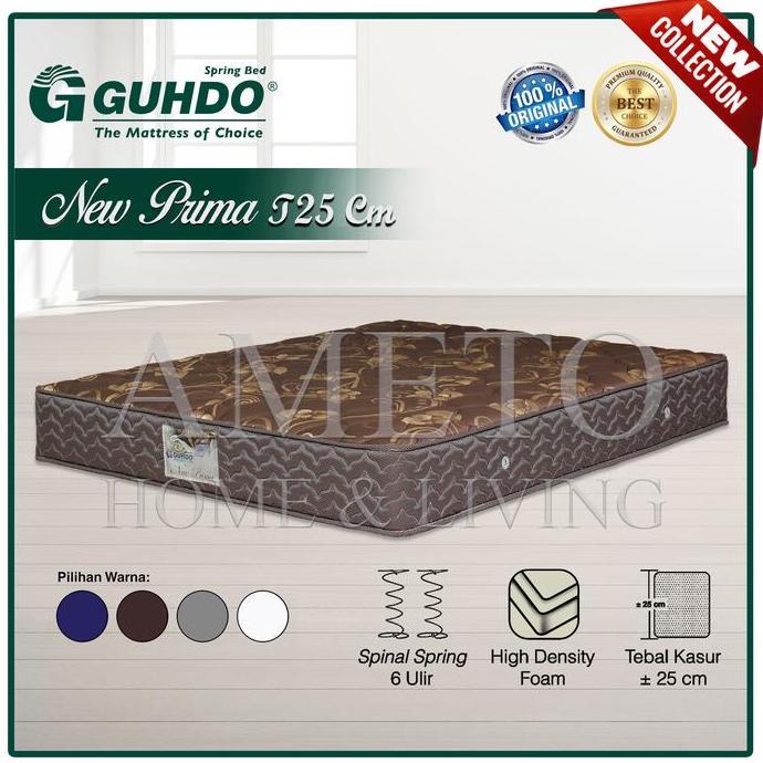 Blokx- Guhdo Spring Bed Kasur New Prima T 25 Cm, 90 100 120 140 160 180 200X200 - Guhdo Springbed