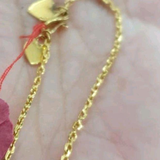 Yxcx- Gelang Polos Emas Asli 99% 99 24K 24 Karat 24Karat 3 Gram 3 Gr 3Gr 3G