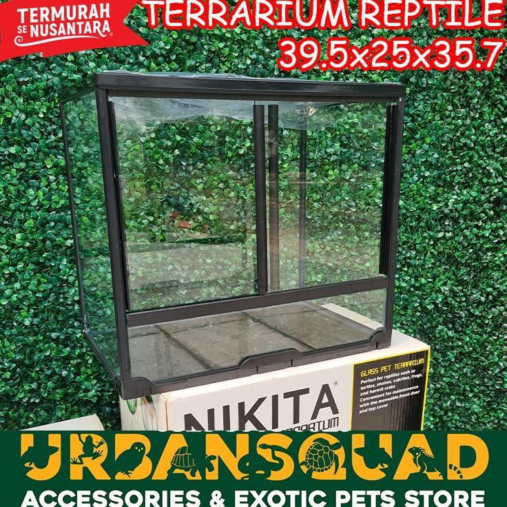 TERRARIUM NIKITA M 39.5x25x35.7CM SULCATA ALDABRA REDFOOT IGUANA BP BD