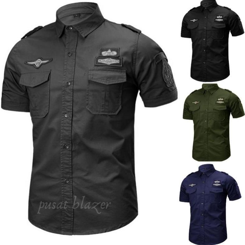 KEMEJA TACTICAL PRIA TERBARU / KEMEJA PDH LENGAN PENDEK/KEMEJA PRIA TERBAIK