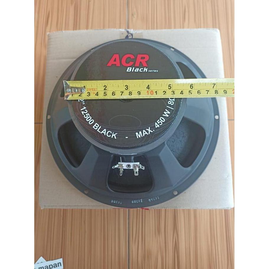 Acr Speaker Acr 12 Inch 12500 Black Woofer 450W 8 Ohm Coil Diameter 304.8 Mm Frekuensi 55 Hz - 6000 