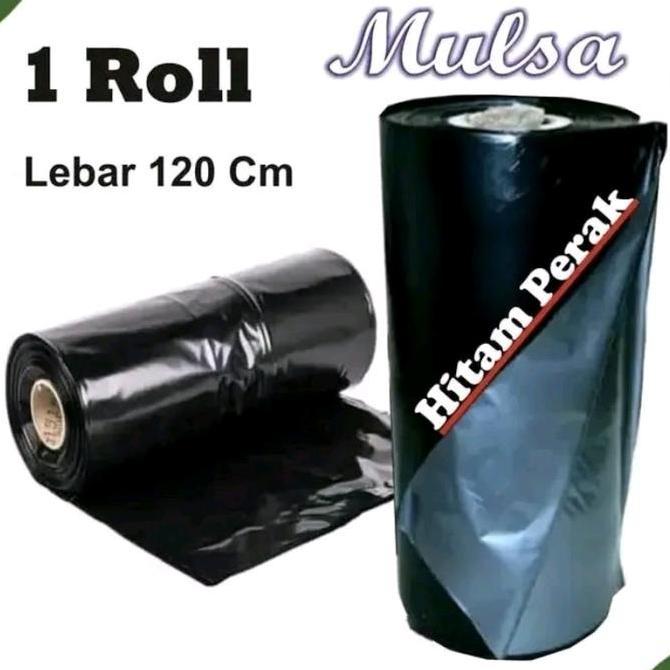 Plastik mulsa 5kg hitam perak 120cm 100cm 80cm plastik cabe plastik pagar sawah plastik perkebunan p
