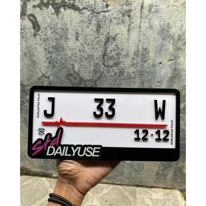 FRAME & PLAT NOMOR MOTOR AKRILIK CUSTOM | PLAT NOMOR API | PLAT NOMOR PROPER