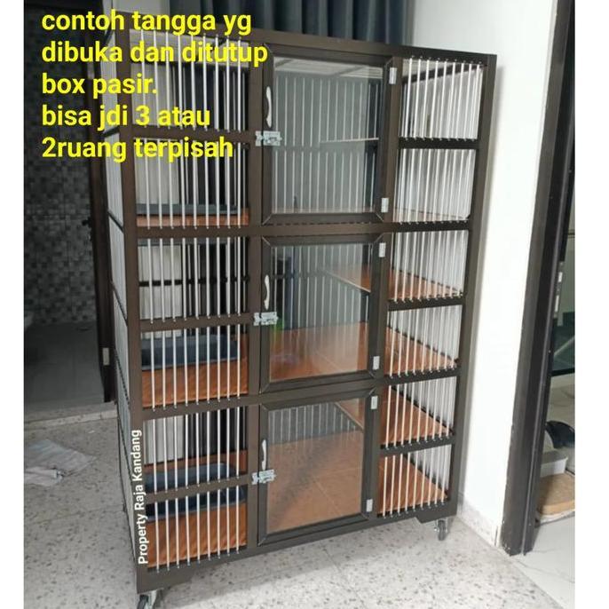 kandang kucing tingkat besar