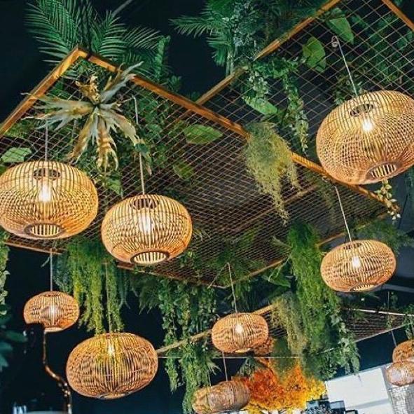 Kap Lampu Lampion Bambu Gantung Unik dan Murah