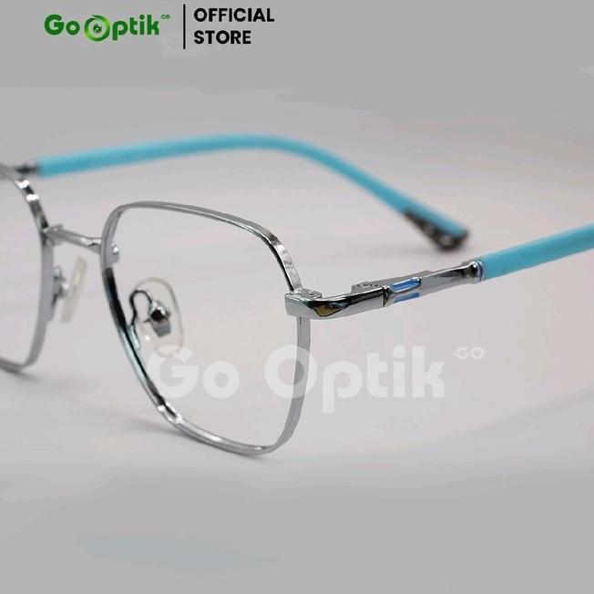 Go Optik Kids Frame Kacamata Hexagonal Anak Unisex Minus Antiradiasi Kode Go065