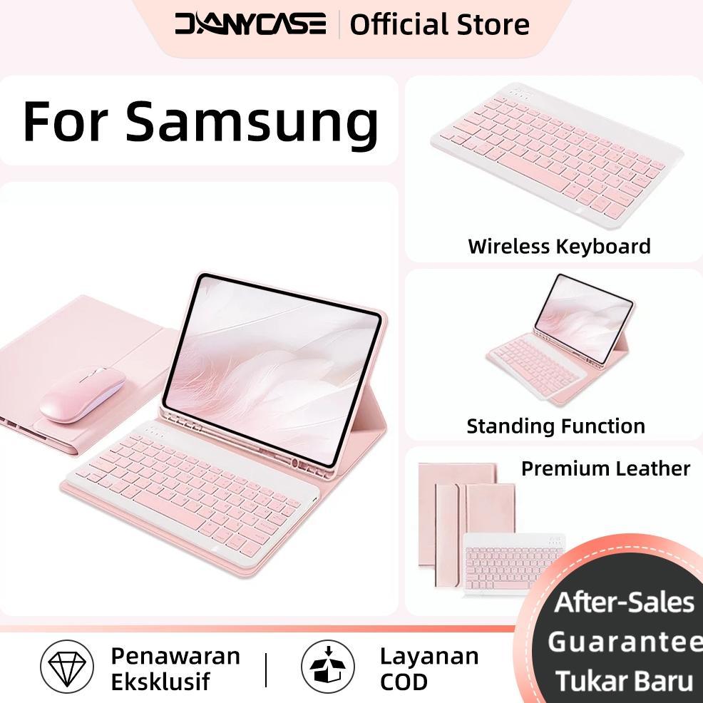 DANYCASE Cover Tablet  with Keyboard Mouse for Samsung GalaxyTab S10+ Tab A9 Plus case samsung tab s