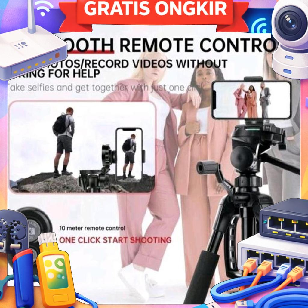 Mixio 3522 170Cm Prenium Tripod+Bluetooth Remote+Bag Profesional