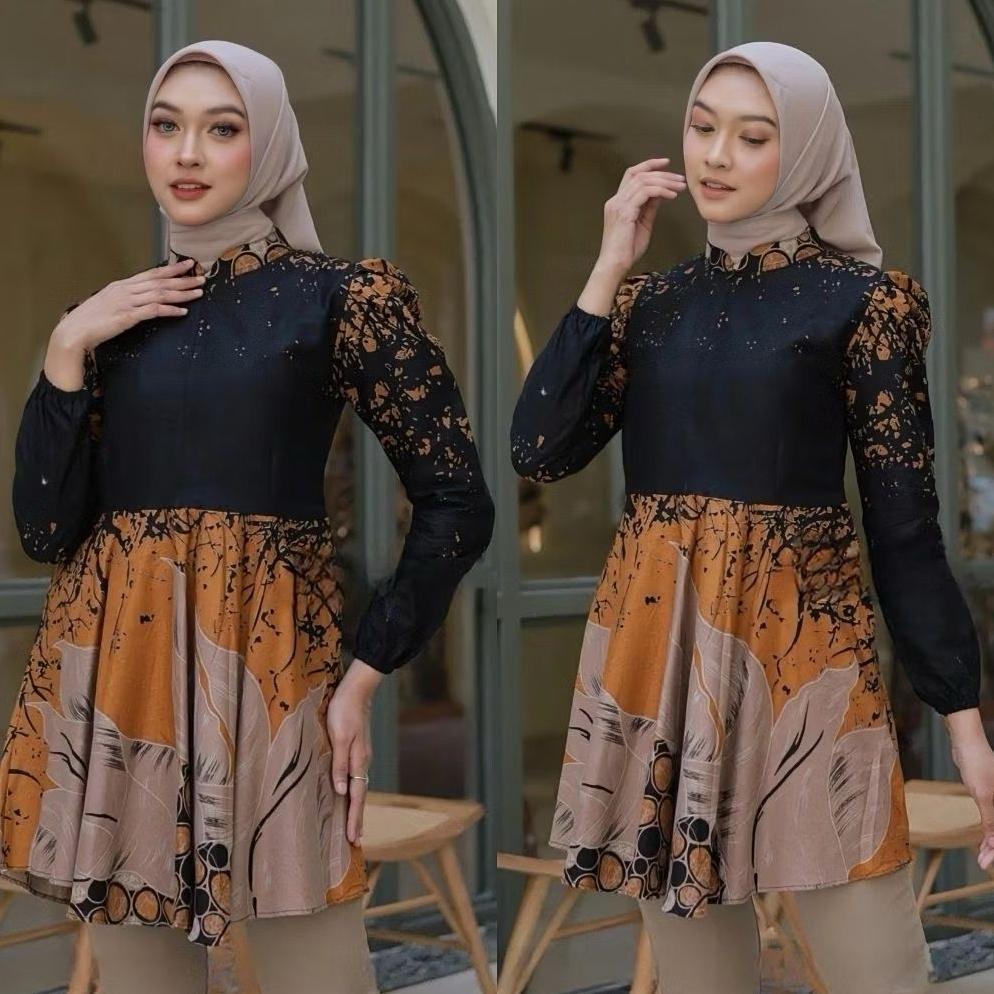Tahan Lama Banyak Corak Warna Cek Lgsg M-Xxl Instant (Cod)Medan Termurah  Batik Wanita Kancing Depan
