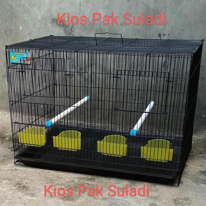 Kandang lipat kucing kelinci musang burung Lovebird ayam sekat 60x40