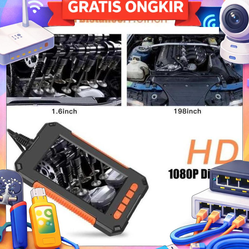 Kamera Endoskopi Industrial Endoscope 4.3 Inch Ips Lcd 1080P - P40