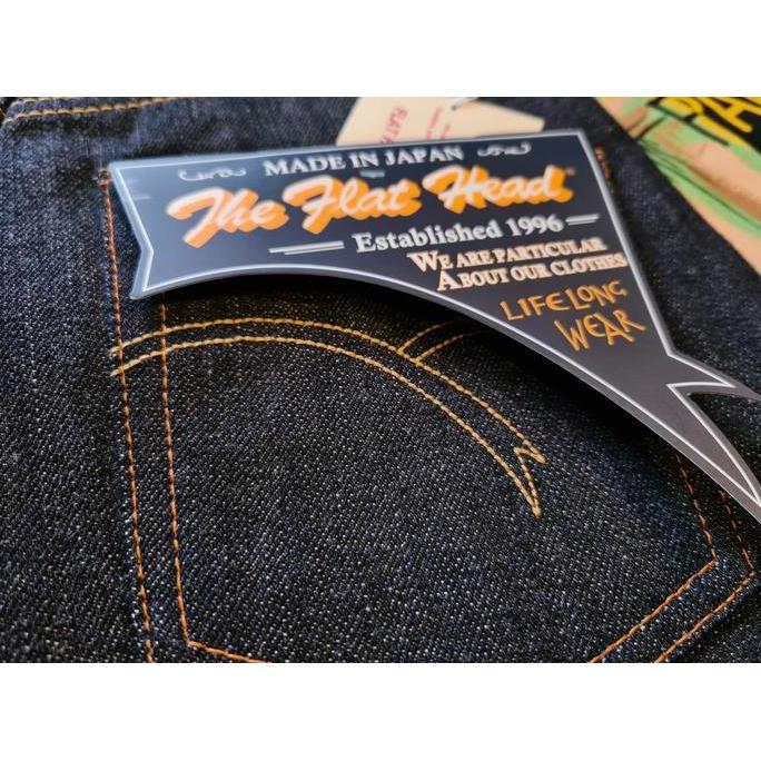 The "New" Flat Head 3002 - 14.5oz "Pioneer" Selvage Denim Slim Tapered murah