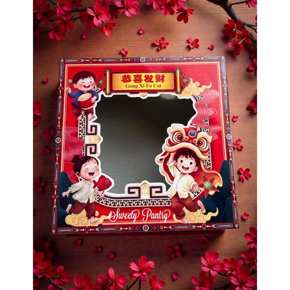 SPRING - Cake Box Hampers Imlek Kotak Kue CNY Dus Cookies Packaging