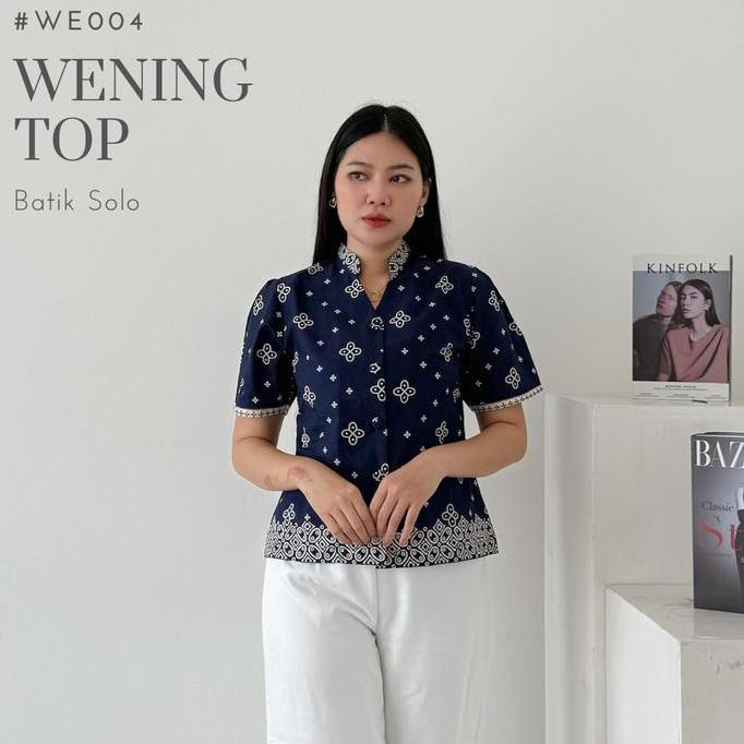 Promo Wening Atasan Batik Handprint Fit To Xxl