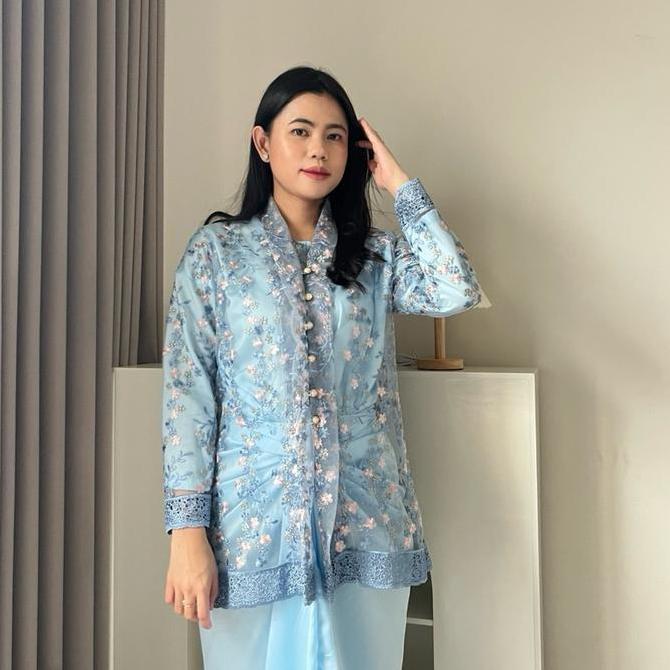 Murah Hoolaqueen - Jameela Dress - Dress Gamis Tile Brukat Flower - Gamis Modern - Dress Motif Mewah