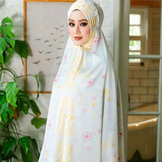 Mukena Edition Agoest Hanggono Full Silky Printing Muslim Cantik