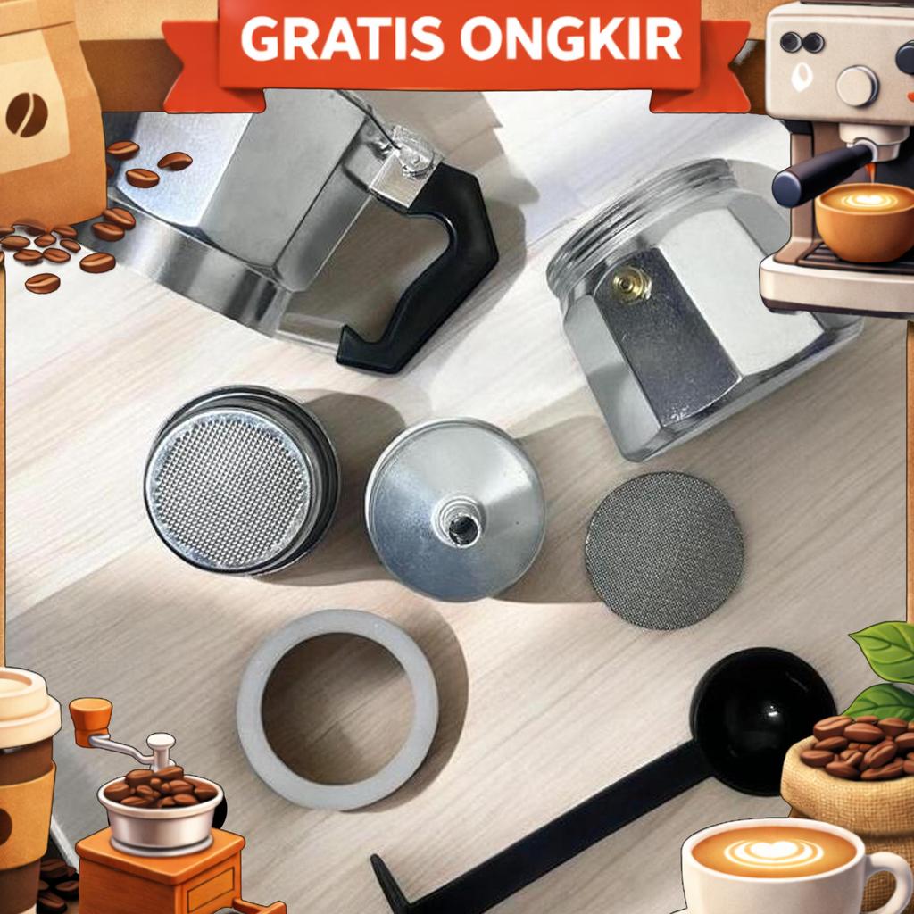 Mokapot Upgrade Dimodifikasi Dengan Menggunakan Filter Mesin Espresso Moka Pot Modifikasi Moka Pot U