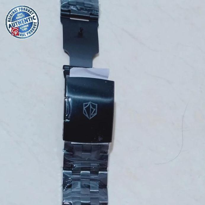 STRAP RANTAI JAM TANGAN EXPEDITION E6402 E 6402 STAINLESS BLACK STEEL