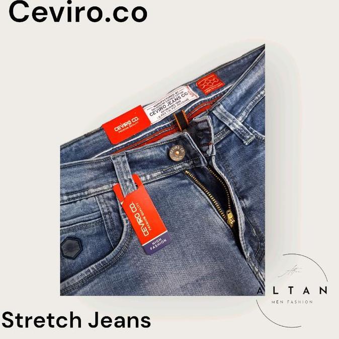 Promo  Celana Ceviro.Co Jeans Karet Original
