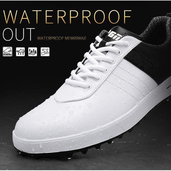 PGM Men Golf Shoes Spikeless Waterproof Sepatu Golf Pria Anti Air