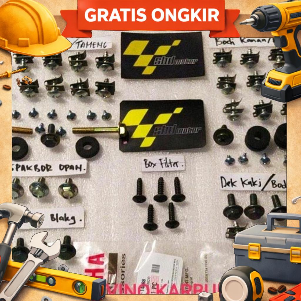 Baut Full Set Body Bodi Fino Karbu